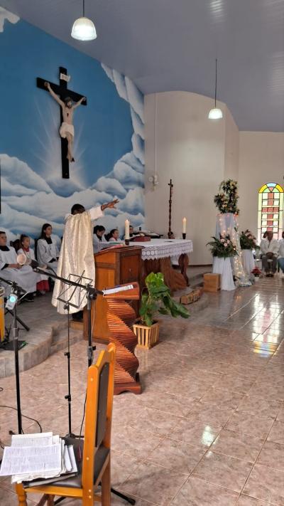 Nova Laranjeiras - Comunidade GuaraÃ­ celebra a Festa em Louvor a Nossa Senhora Aparecida 